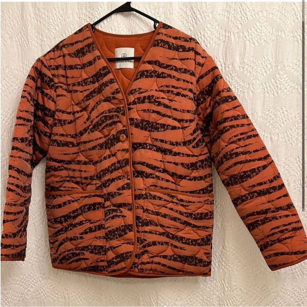 Anine Bing Andy quilted bomber jacket